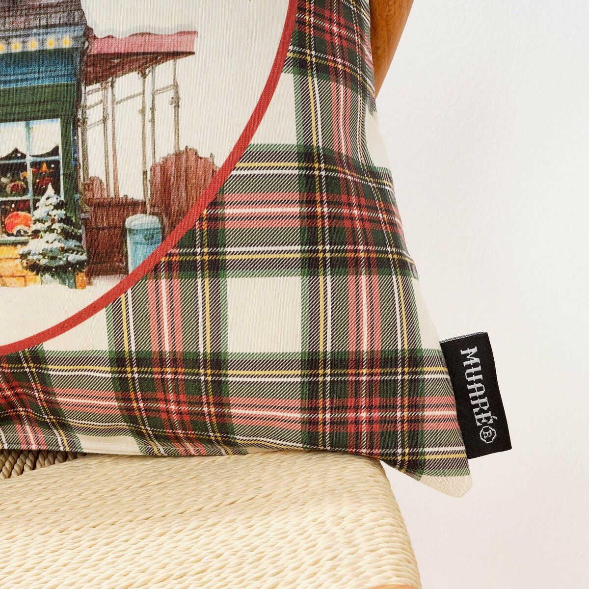 Funda de cojín Belum Christmas City Multicolor 50 x 50 cm