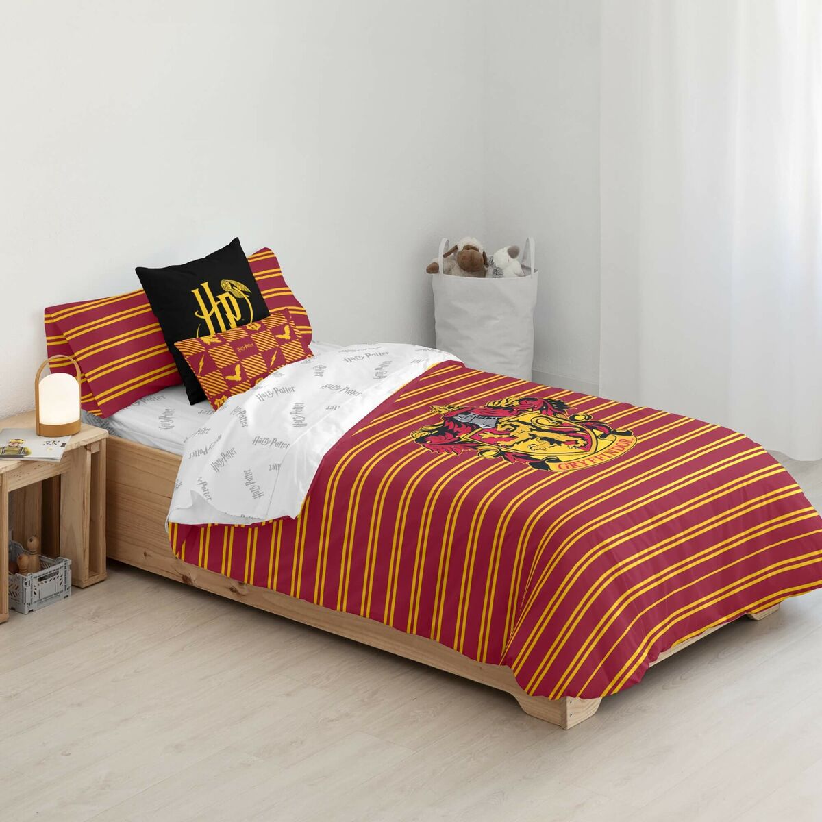 Funda Nórdica Harry Potter Gryffindor Shield Multicolor 175 Hilos 220 x 220 cm Cama de 135/140