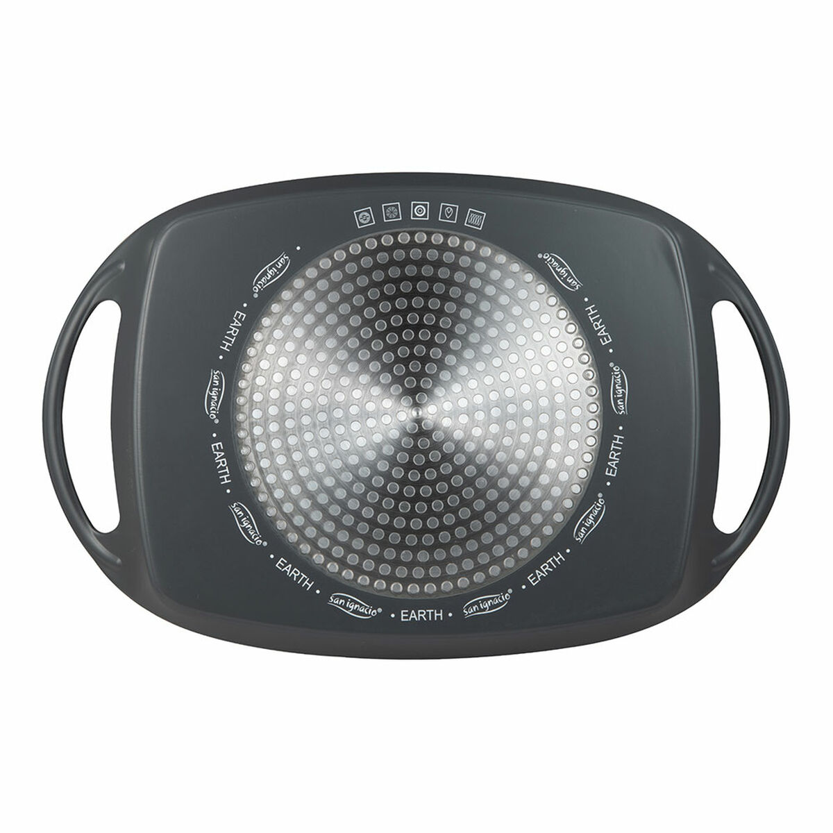 Asadora San Ignacio Earth Grey SG-6755 Gris 36,9 x 24,6 cm Con asas