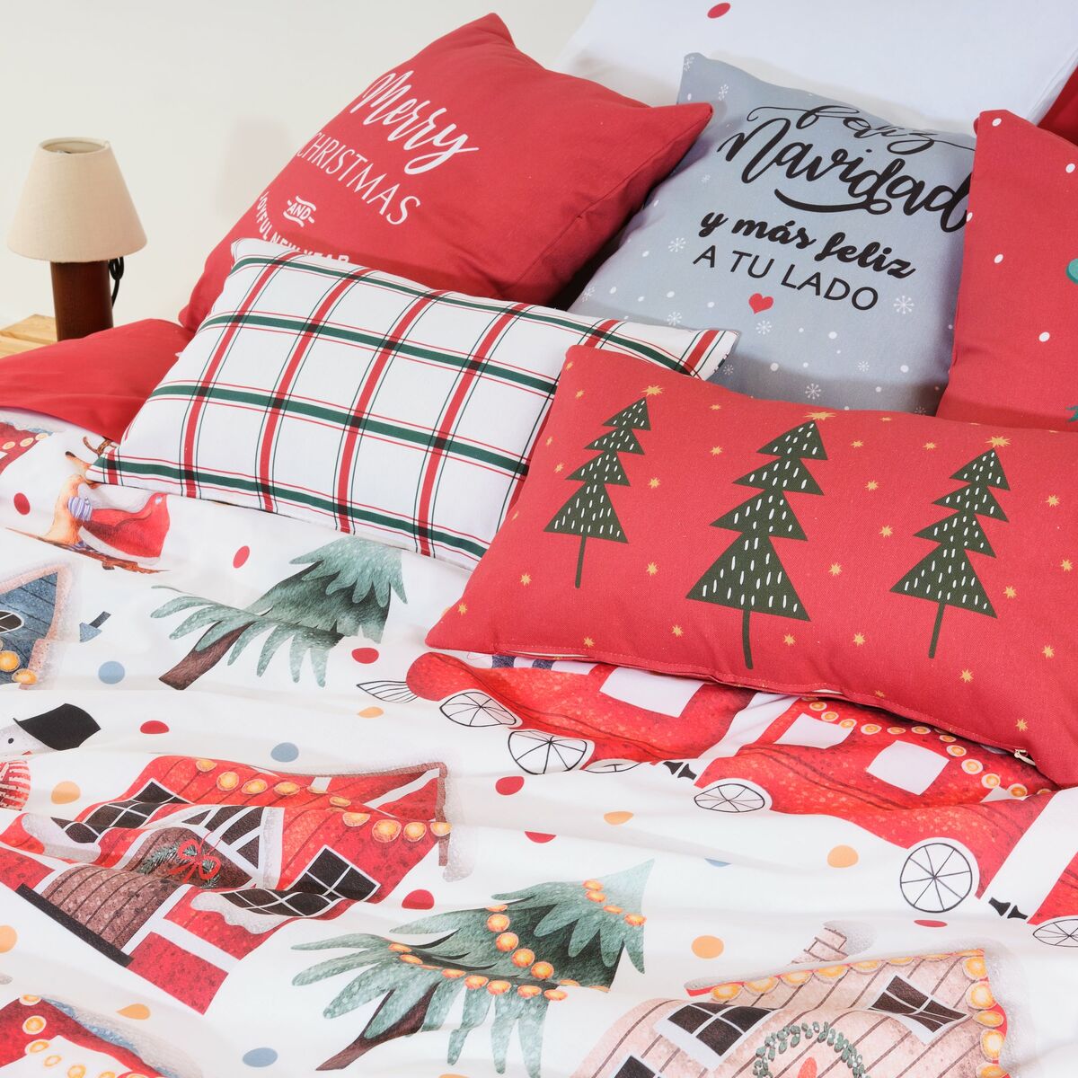 Funda Nórdica Decolores Laponia Multicolor 175 Hilos 240 x 220 cm Cama de 150/160