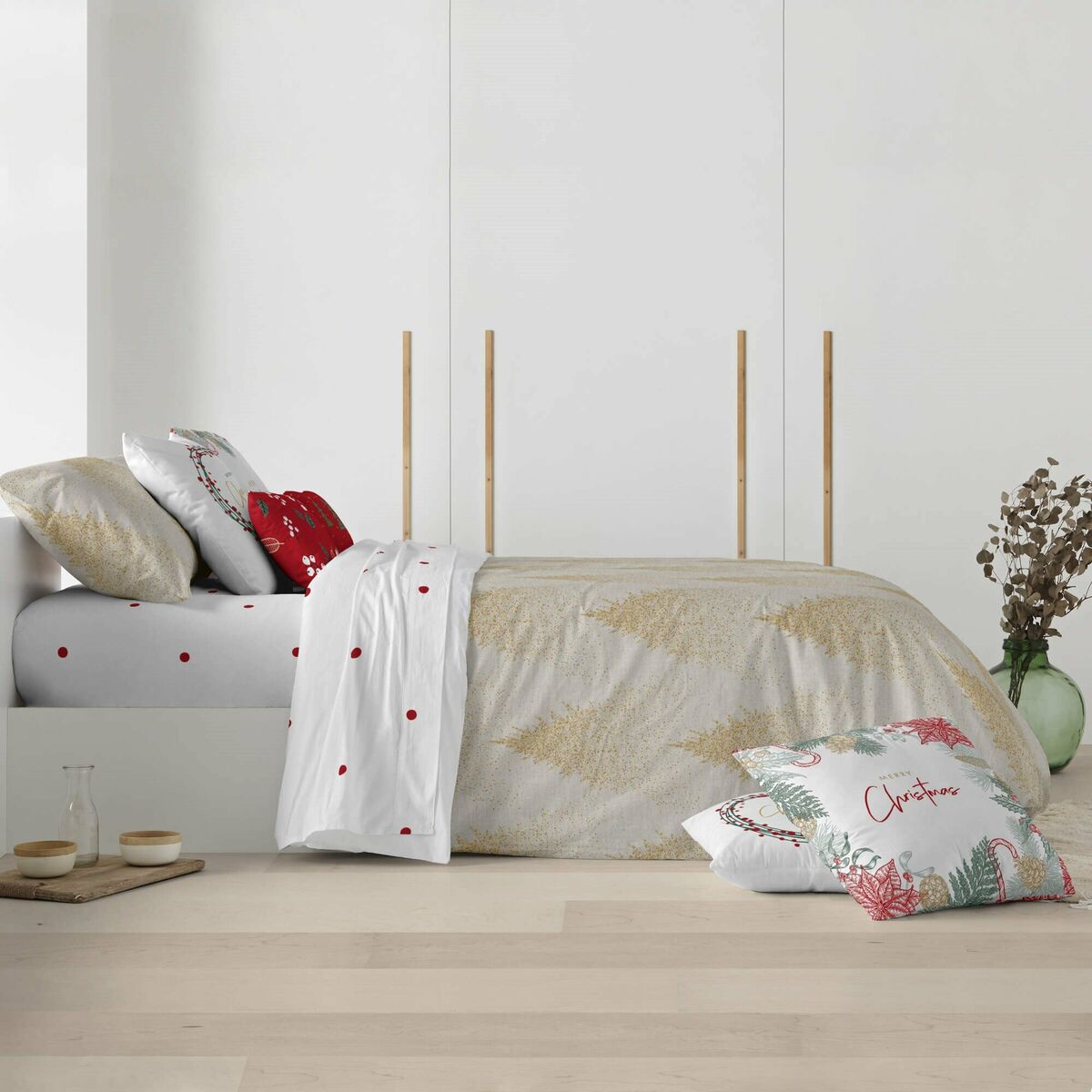 Funda Nórdica Decolores Laponia Multicolor 175 Hilos 155 x 220 cm Cama de 90