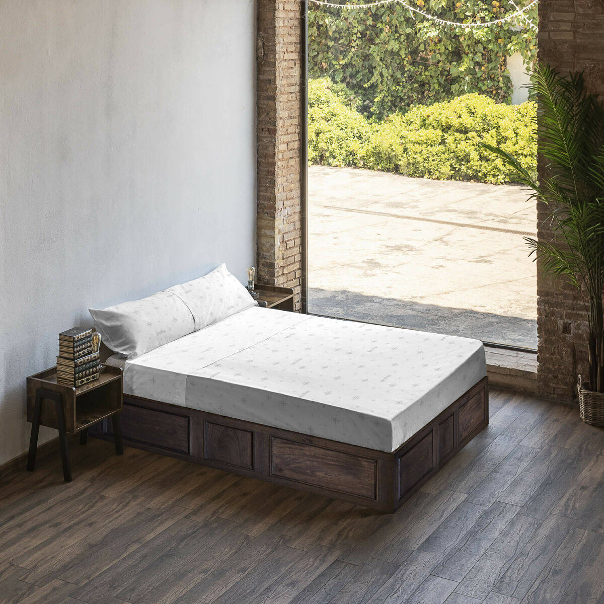 Juego de Sábanas Harry Potter Stars Grey Blanco Multicolor Cama de 180