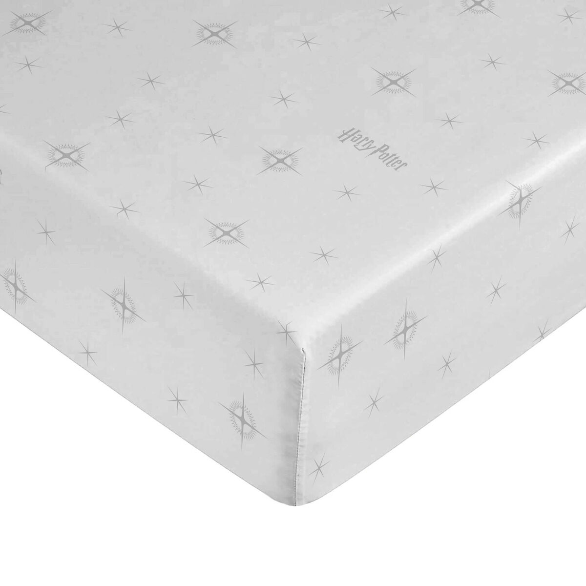 Juego de Sábanas Harry Potter Stars Grey Blanco Multicolor Cama de 180