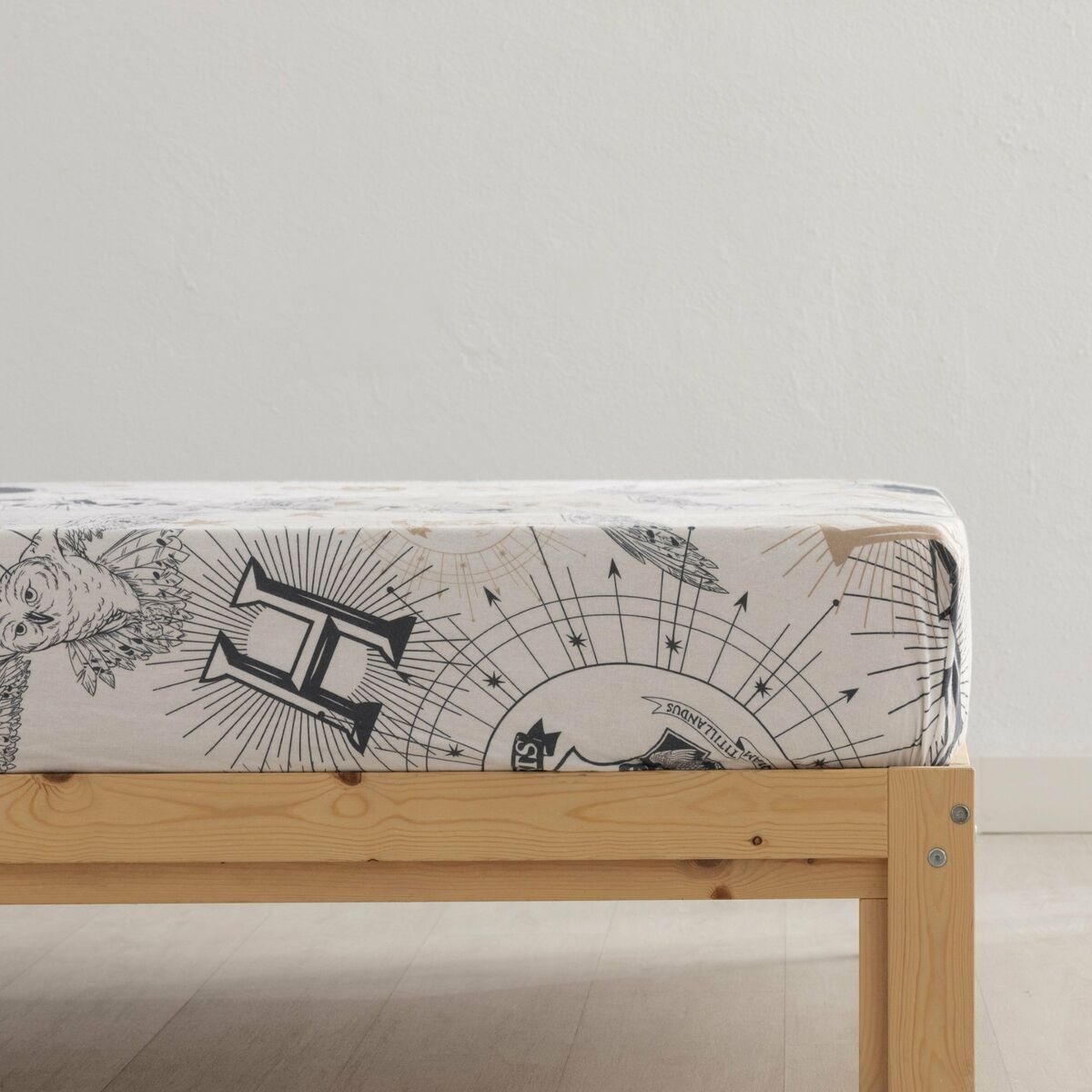 Juego de Sábanas Harry Potter Beige Multicolor Cama de 180