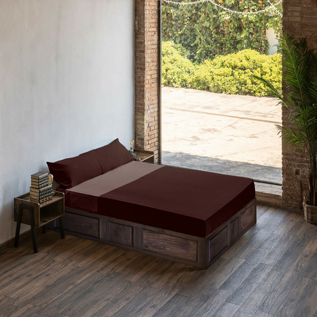 Juego de Sábanas Harry Potter Multicolor Burdeos Cama de 150/160