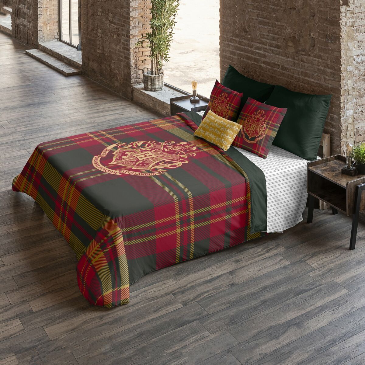 Funda Nórdica Harry Potter Wizard Dinasty Multicolor 175 Hilos 200 x 200 cm Cama de 120