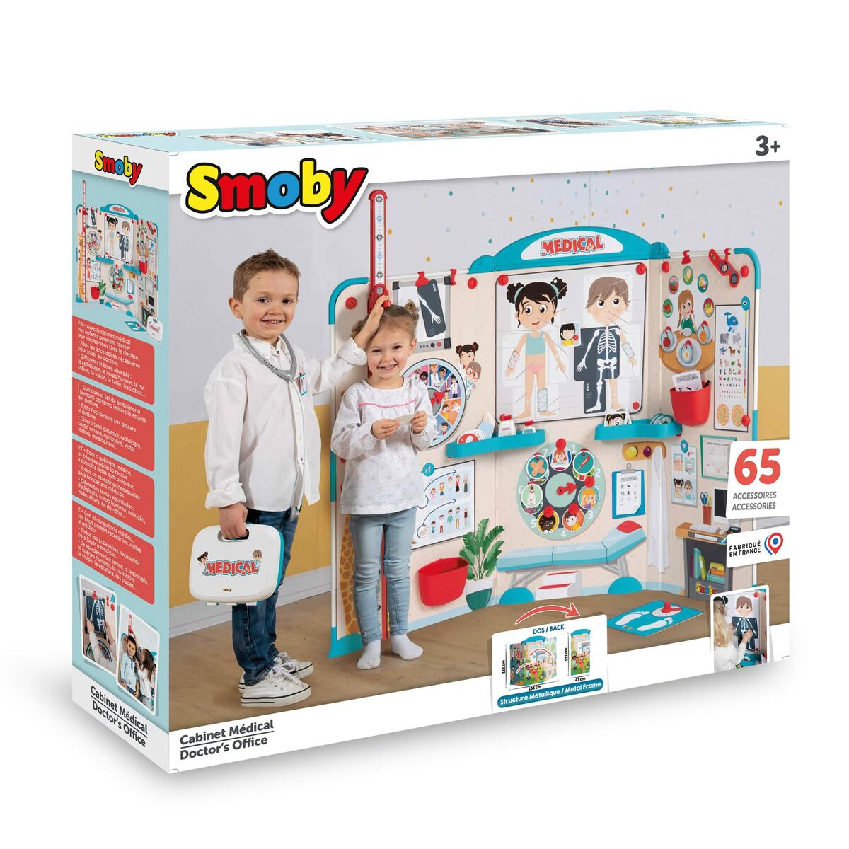 Maletín Médico de Juguete con Accesorios Smoby Cabinet Medical