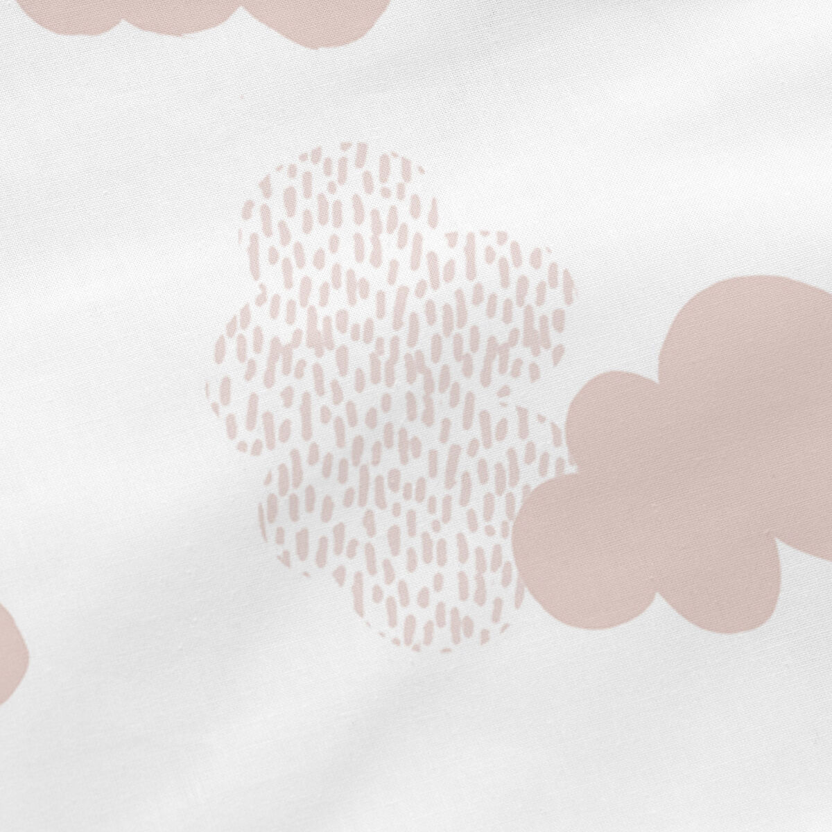 Cojín HappyFriday Basic Rosa Estrella Nubes 50 x 50 cm