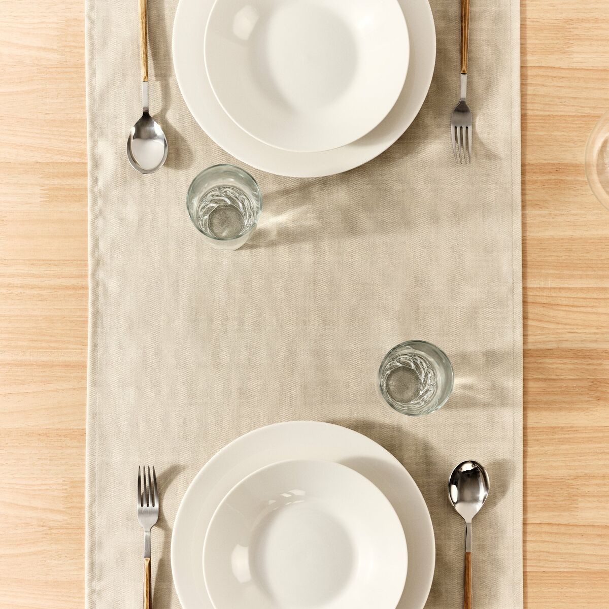 Camino de Mesa Belum Liso Beige 45 x 140 cm