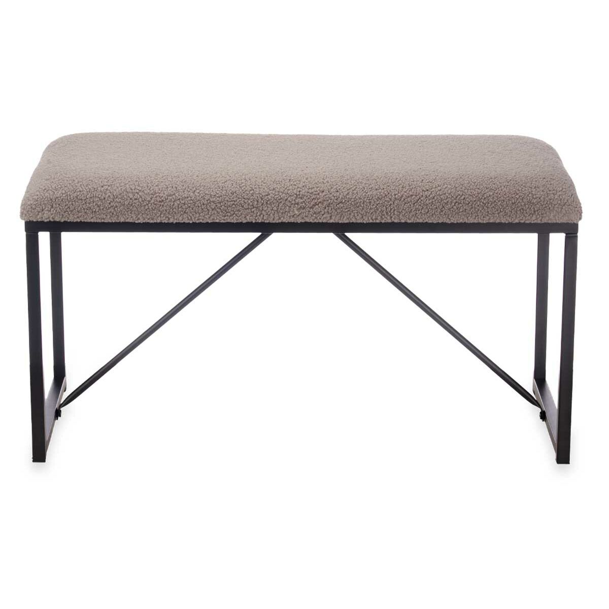 Banco Gift Decor Marrón Metal Tela 81 x 42 x 38 cm