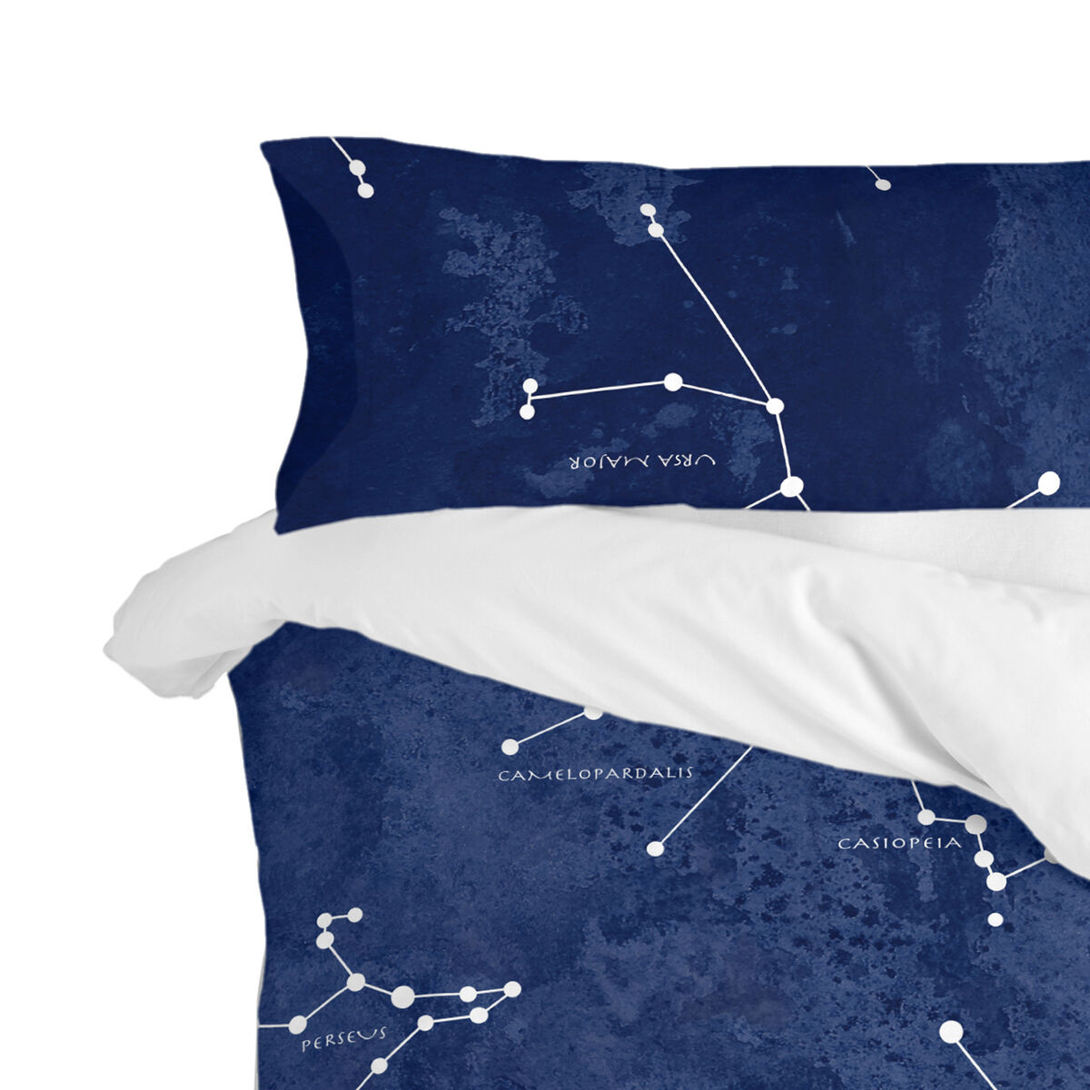 Funda de almohada HappyFriday Blanc Cosmos Multicolor 45 x 110 cm