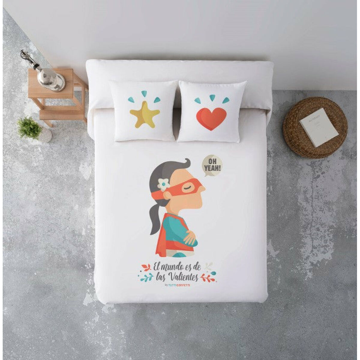 Colcha Decolores Superherore Chica Multicolor Superheroína