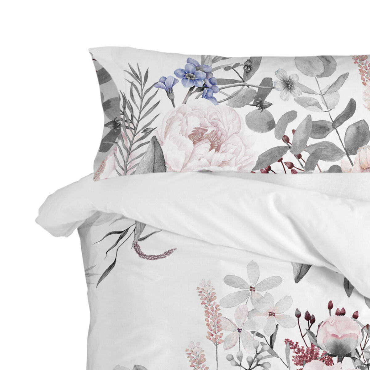 Funda de almohada HappyFriday Delicate bouquet  Multicolor 45 x 155 cm