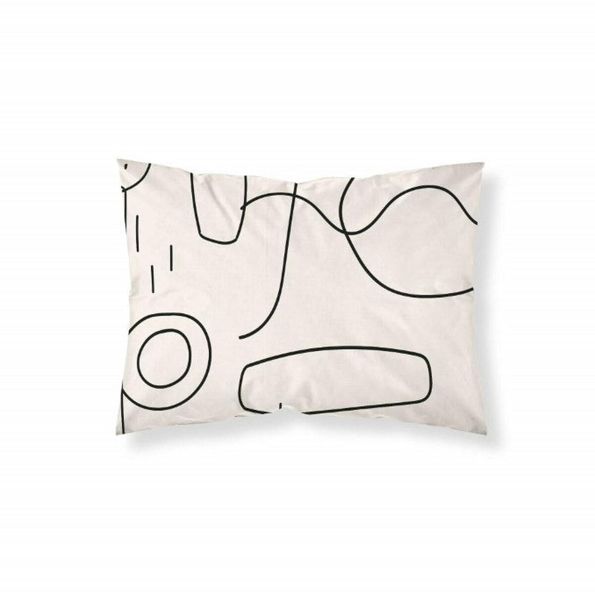 Funda de almohada Decolores Liso Burdeos 175 Hilos 80x80cm