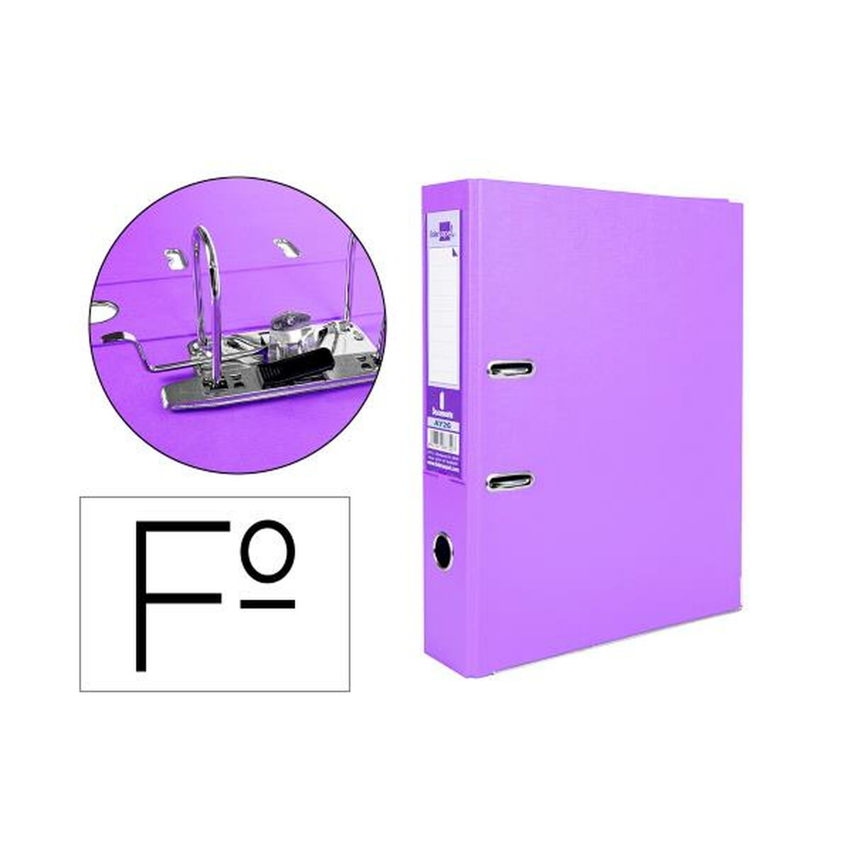 Carpeta de anillas Liderpapel AY26 Lila A4 (1 unidad)