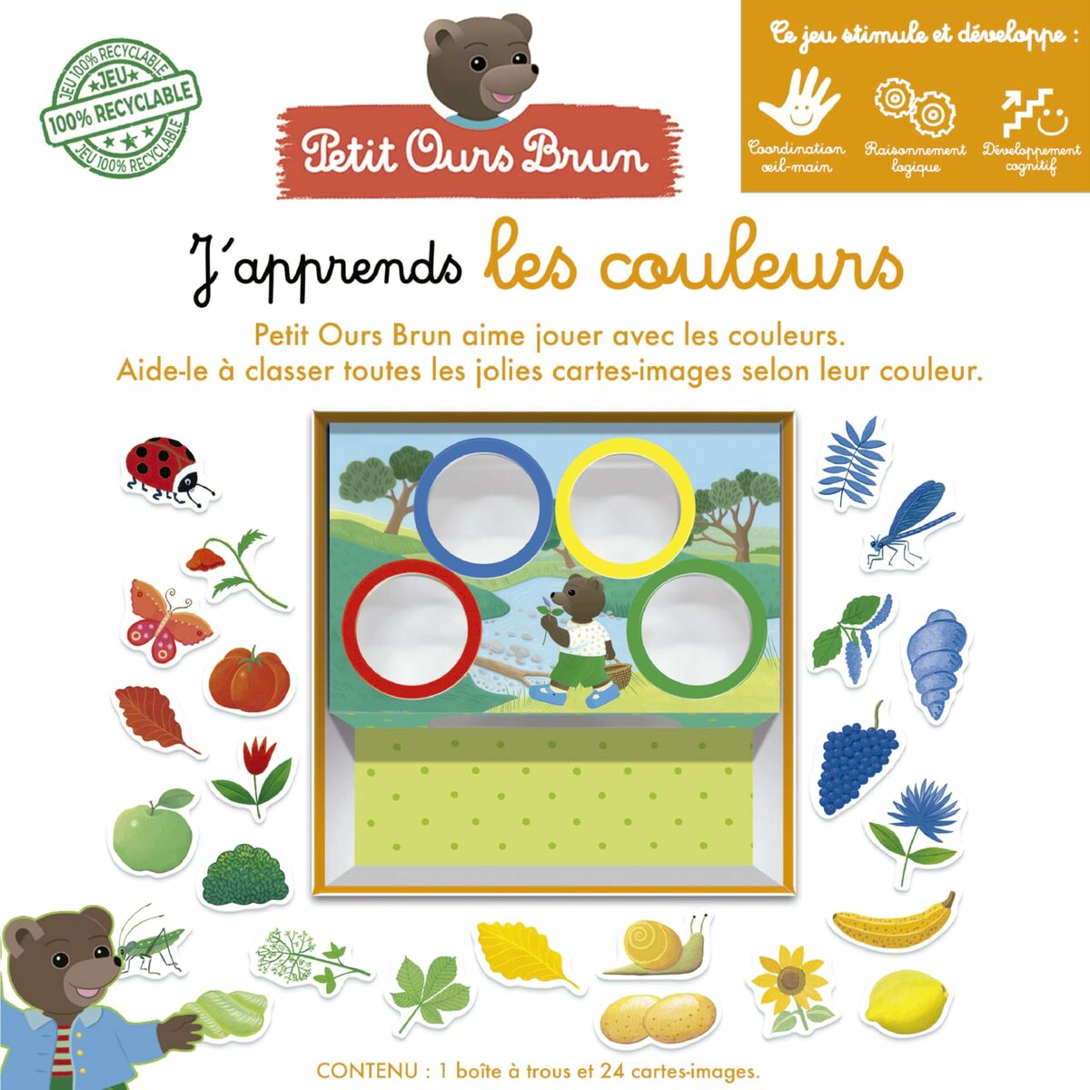 Juego Educativo Educa J´apprends les couleurs (FR)