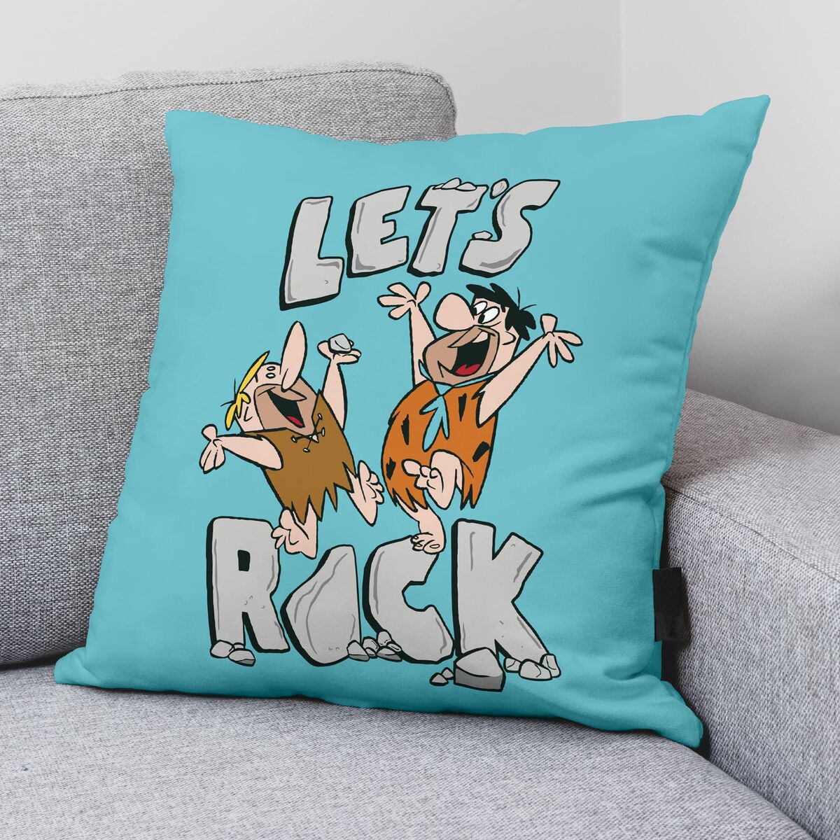 Funda de cojín The Flintstones Let's Rock A Multicolor 45 x 45 cm