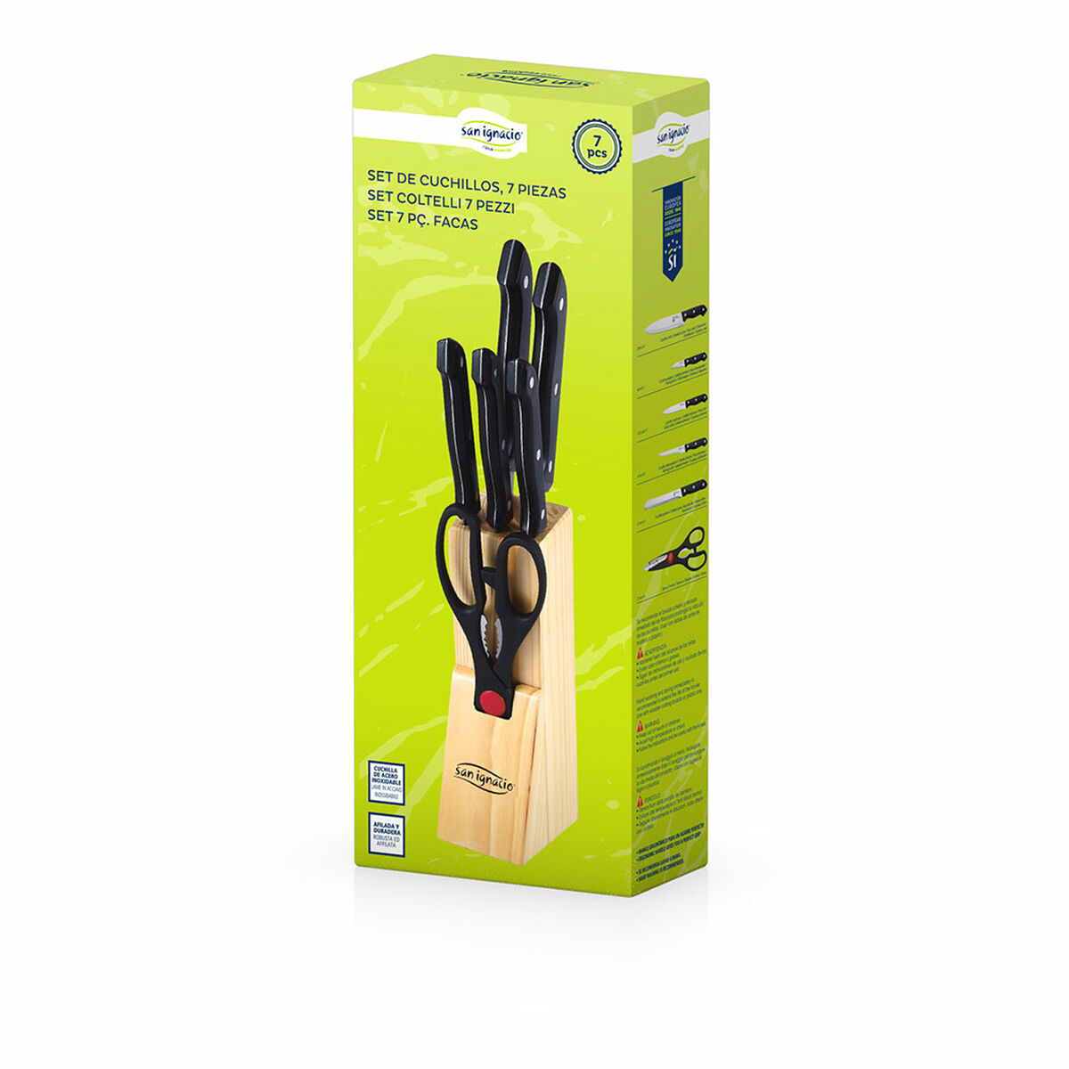 Juego de Cuchillos de Cocina y Soporte San Ignacio Dresde SG-4161