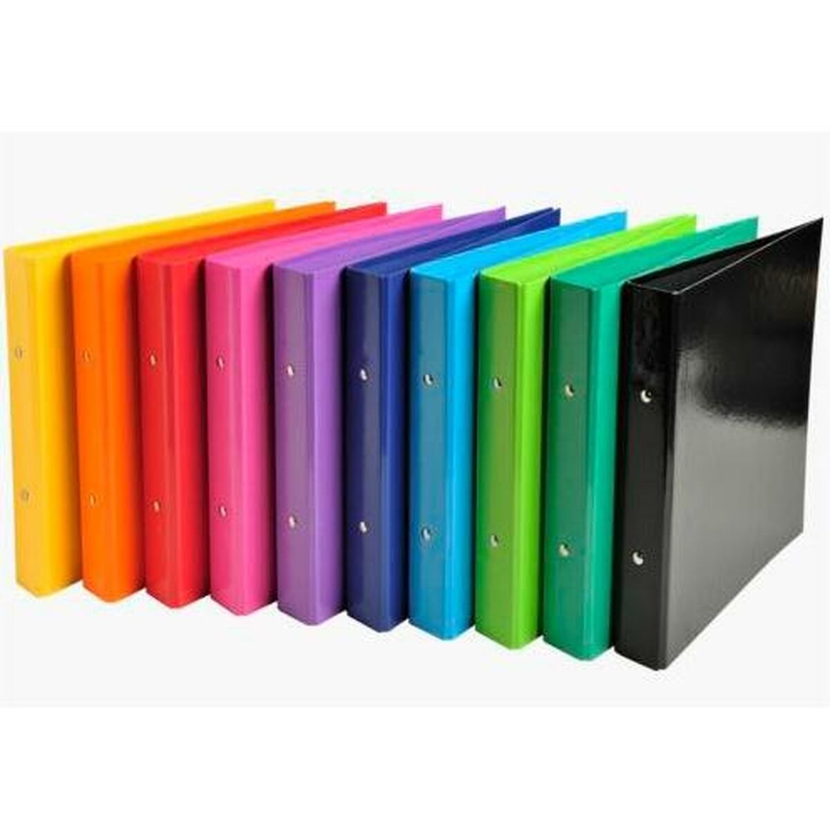 Carpeta de anillas Exacompta Multicolor A5 (10 Unidades)
