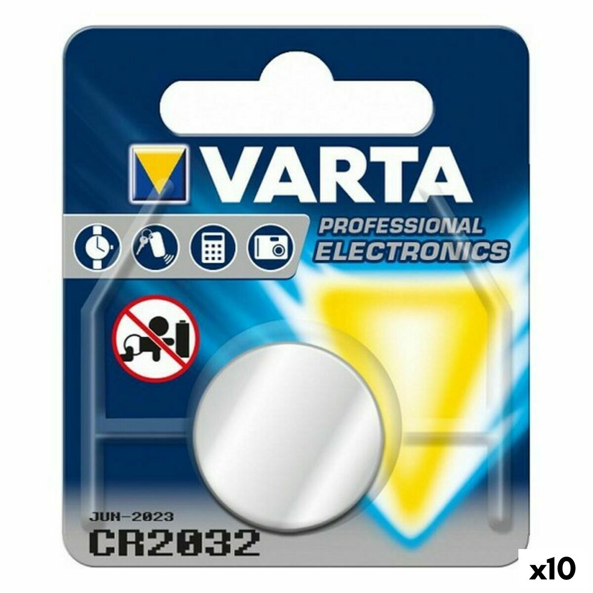 Pila Varta CR 2032 3 V (10 Unidades)