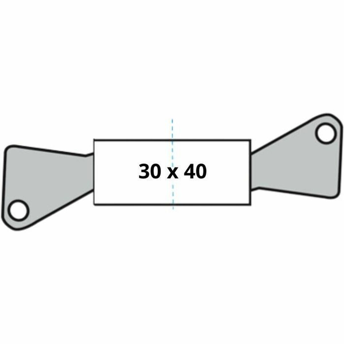 Cilindro de seguridad Yale 30 x 40 mm Latón