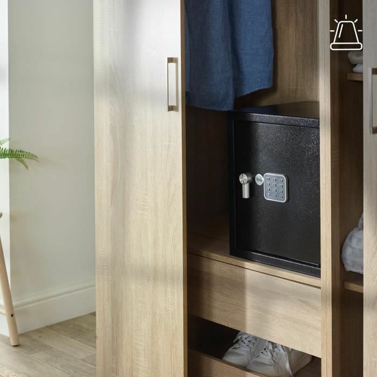 Caja Fuerte con Cerradura Electrónica Yale Negro 40 L 39 x 35 x 36 cm Acero Inoxidable