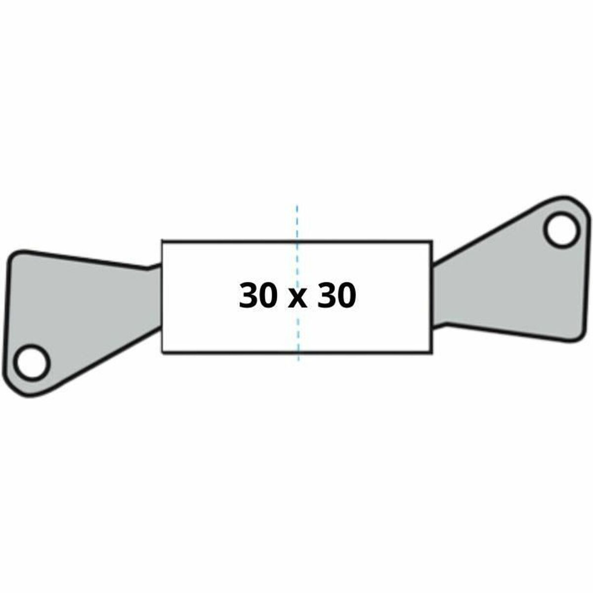 Cilindro de seguridad Yale 30 x 30 mm Latón