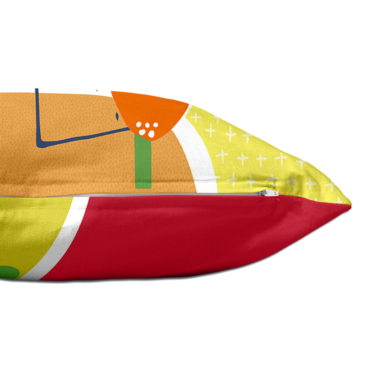 Funda de cojín HappyFriday Moshi Moshi Funnysaurus Multicolor 50 x 30 cm