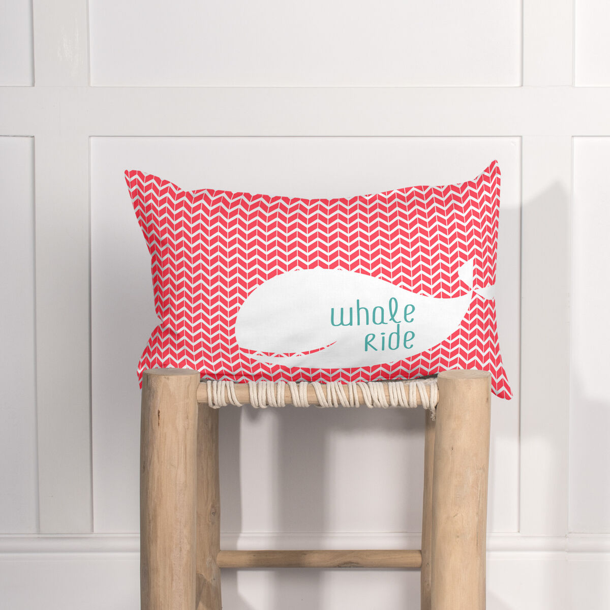 Funda de cojín HappyFriday Moshi Moshi Whale Multicolor 50 x 30 cm