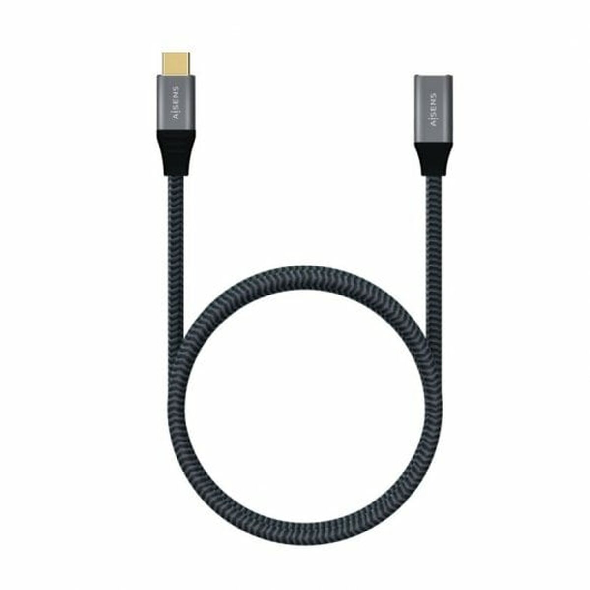 Cable USB-C Aisens A107-0635 Gris 1 m