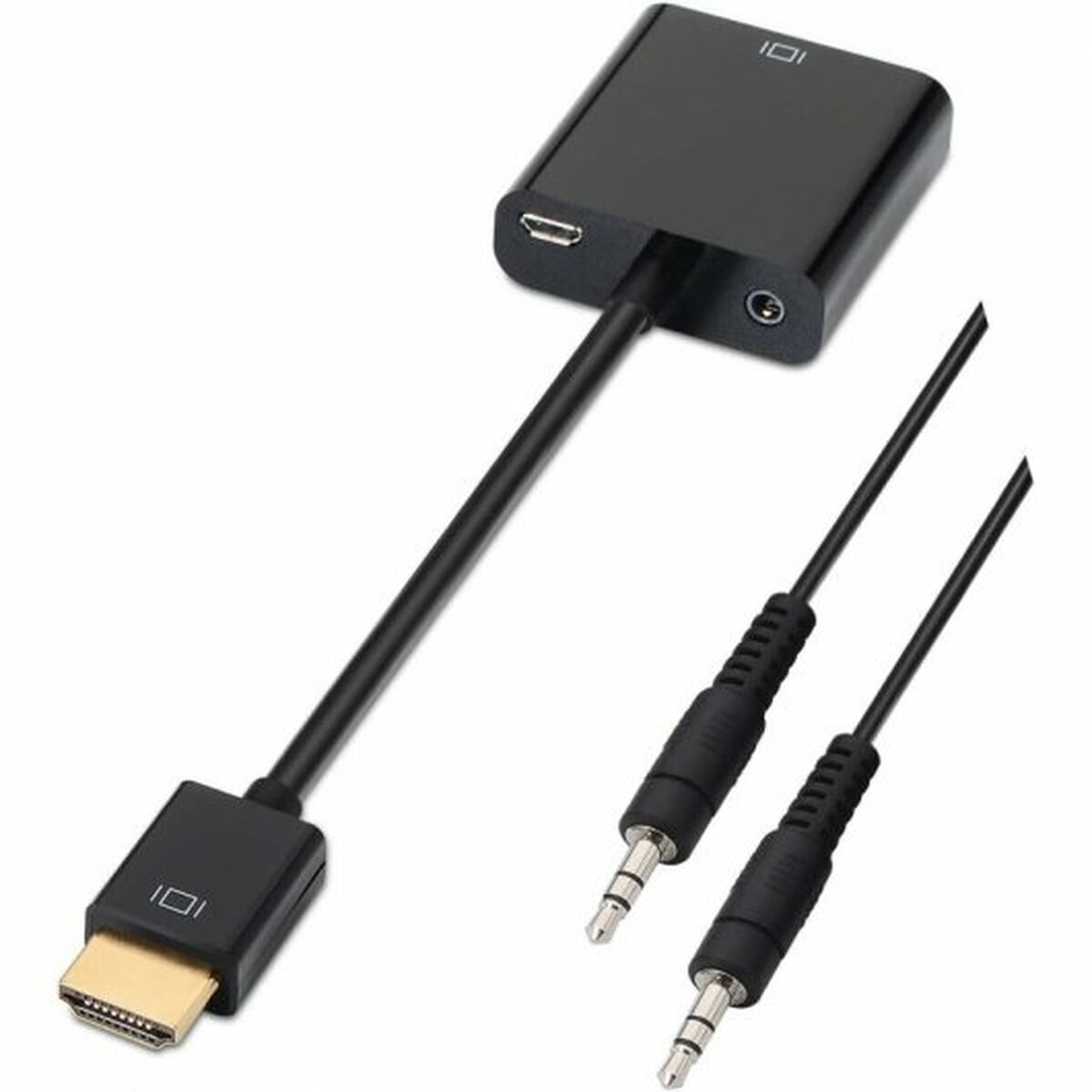 Adaptador HDMI a SVGA con Audio Aisens A122-0126 Negro 10 cm