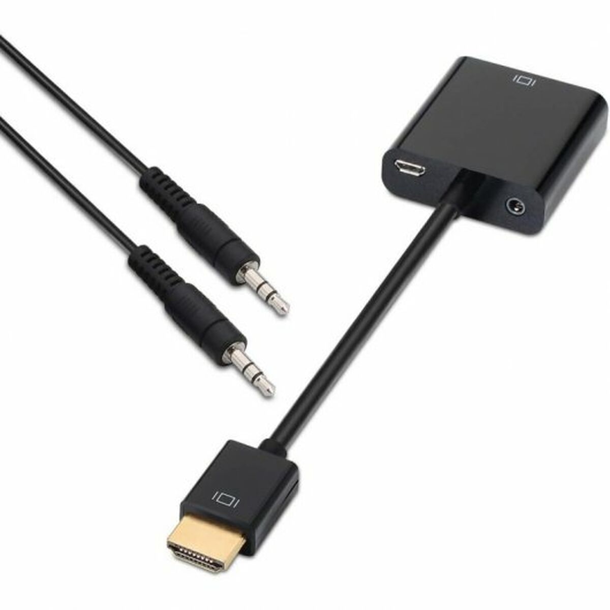 Adaptador HDMI a SVGA con Audio Aisens A122-0126 Negro 10 cm