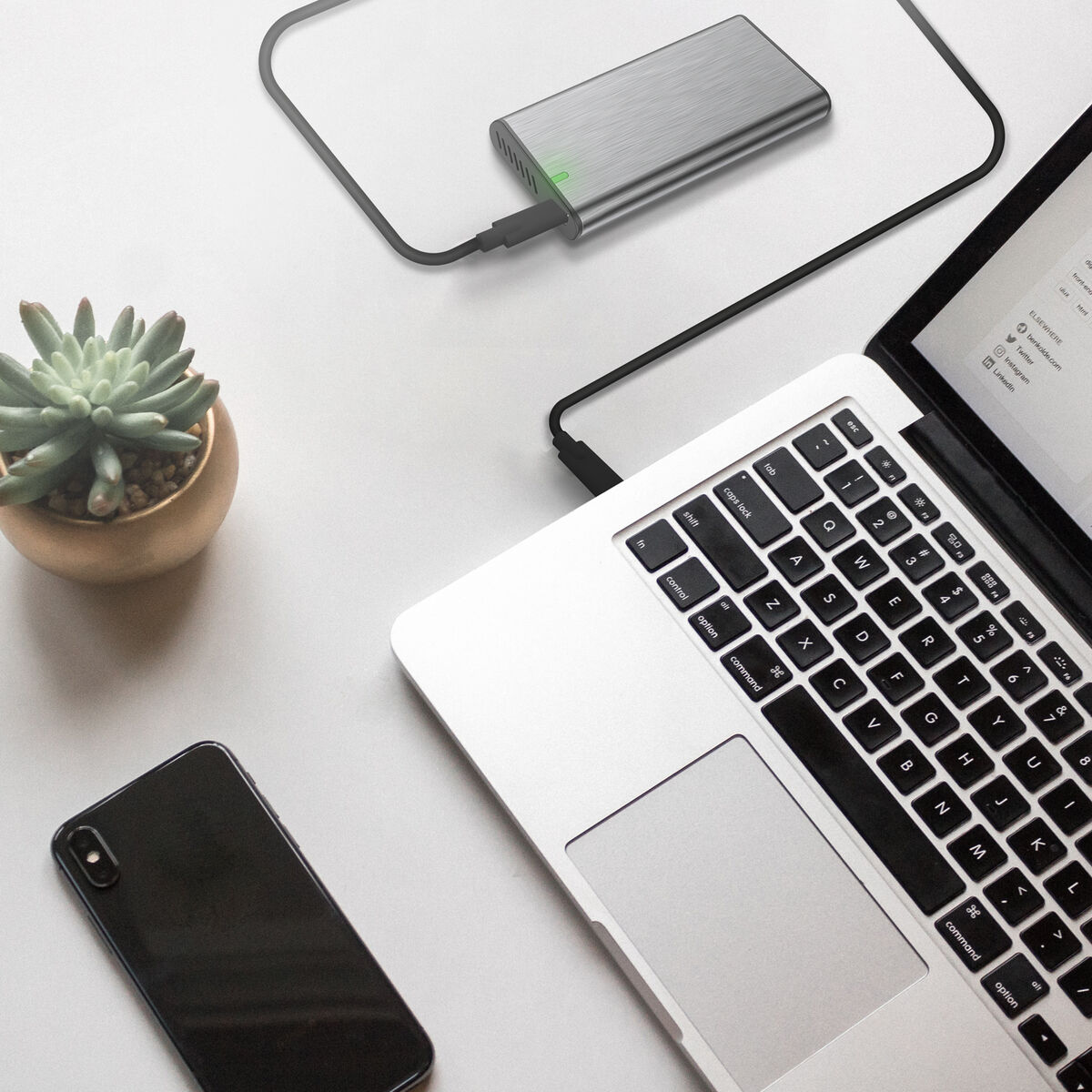 Cable USB-C Aisens A107-0705 Negro 3 m