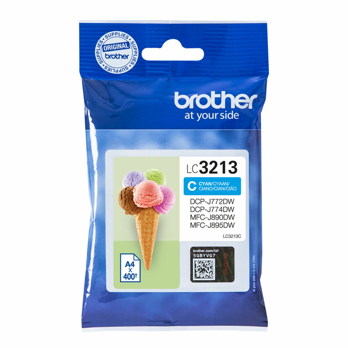 Cartucho de Tinta Original Brother LC-3213C Cian