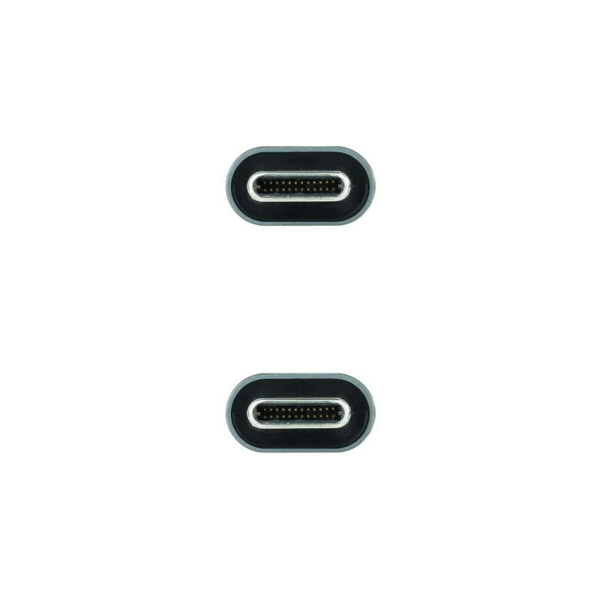 Cable USB-C NANOCABLE 10.01.4300 50 cm Negro