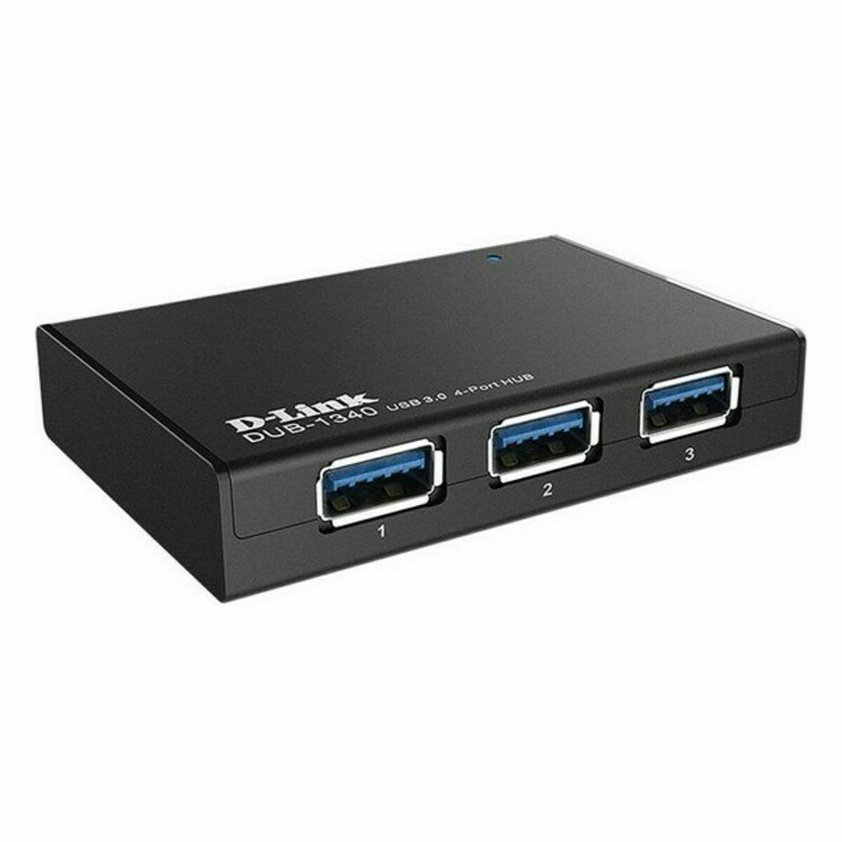 Hub USB D-Link DUB-1340/E Negro