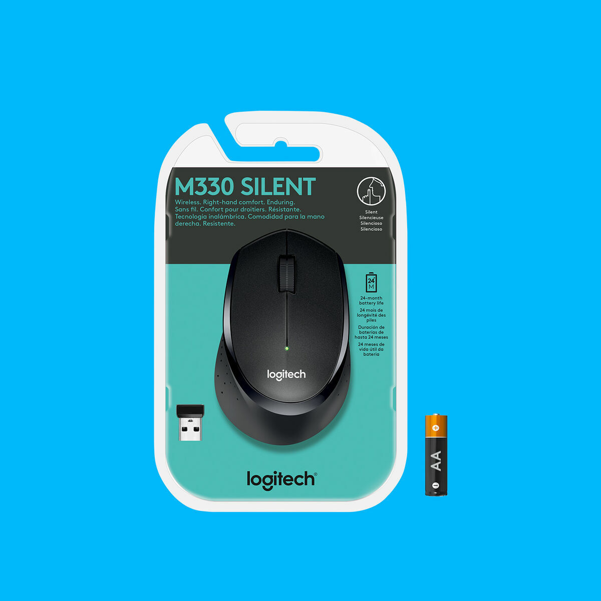 Ratón Inalámbrico Logitech 910-004909 Negro