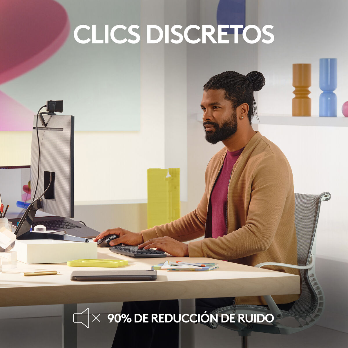 Ratón Bluetooth Inalámbrico Logitech MX Master 3S for Mac Negro Negro/Plateado