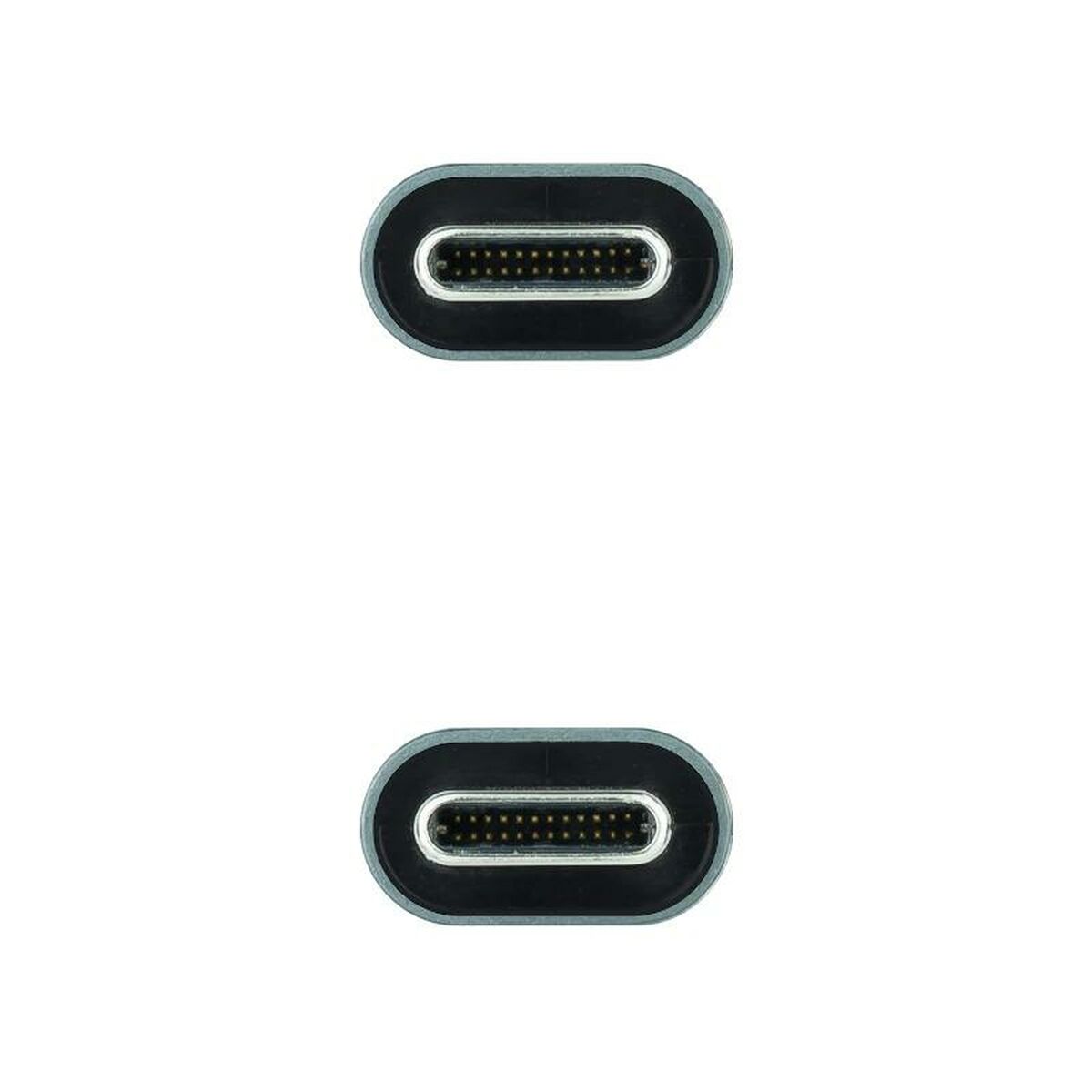 Cable USB-C NANOCABLE 10.01.4301 Negro 1 m (1 unidad)