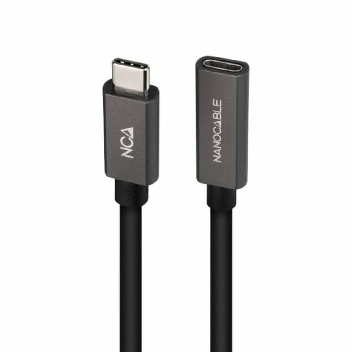 Cable Alargador USB-C NANOCABLE 10.01.4401-L150 Negro 1,5 m (1 unidad)