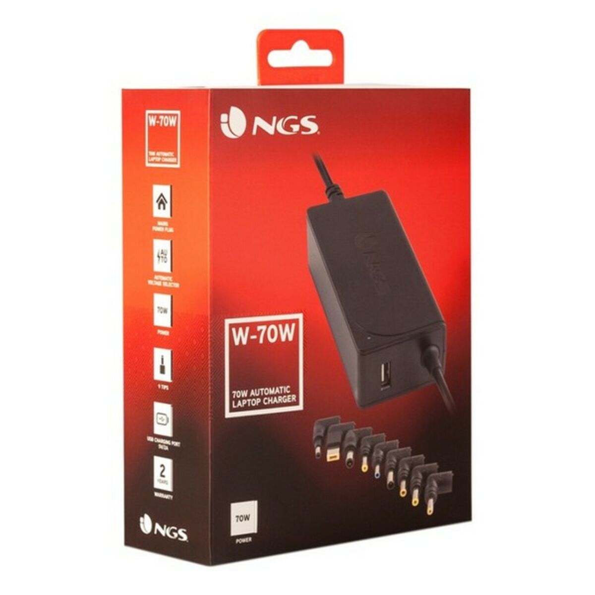 Cargador para Portátil NGS W-70W 70 W
