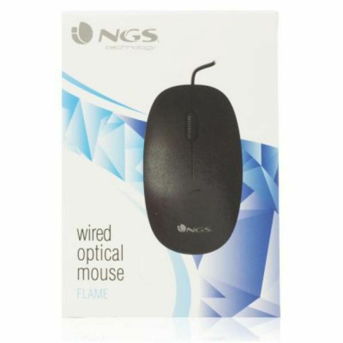 Ratón Óptico NGS NGS-MOUSE-0906 Negro 1000 dpi