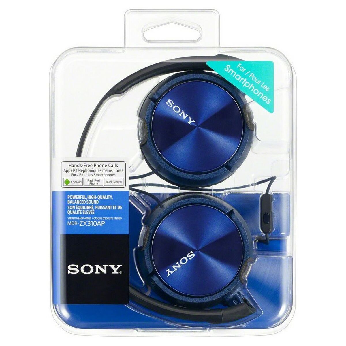 Auriculares de Diadema Sony MDR-ZX310AP Azul