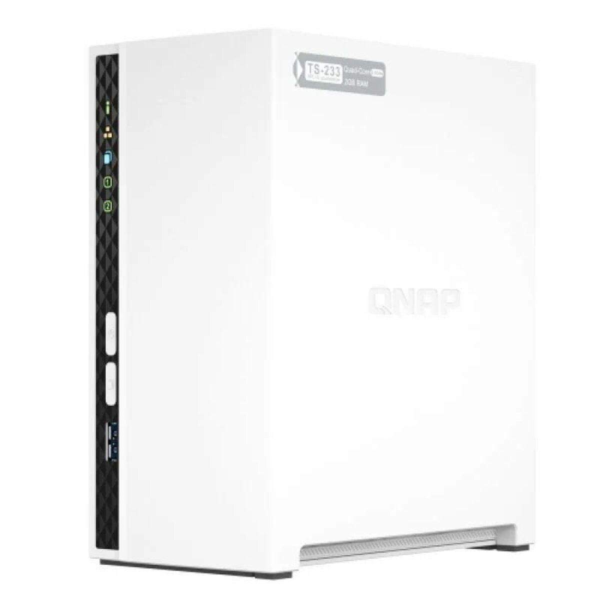 Almacenamiento en Red NAS Qnap TS-233 Blanco Negro