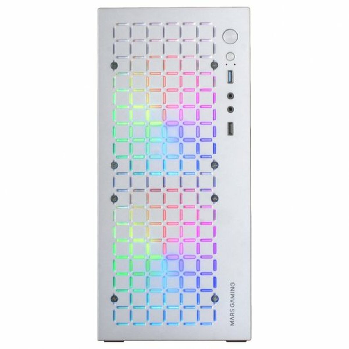 Caja Semitorre ATX Mars Gaming MCCOREW Blanco Negro