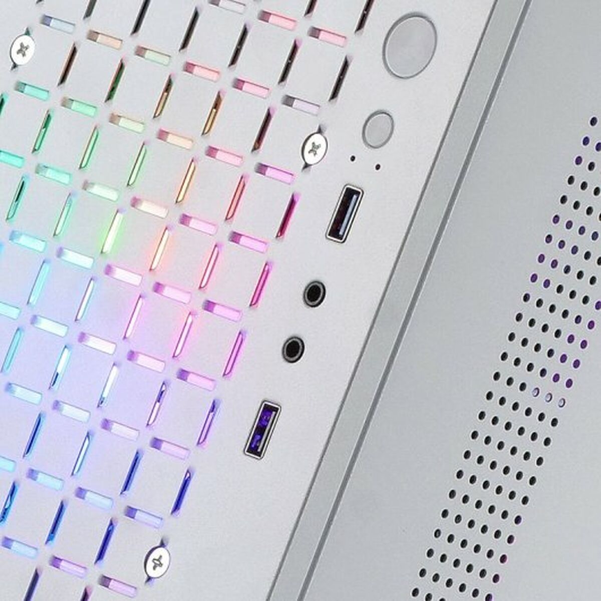 Caja Semitorre ATX Mars Gaming MCCOREW Blanco Negro