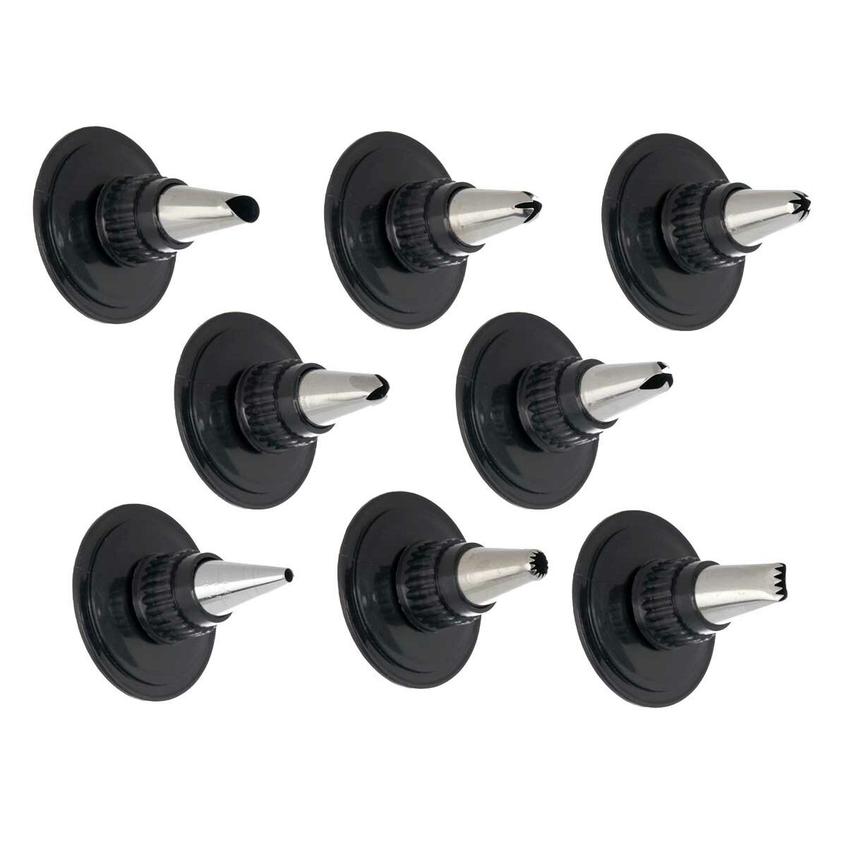 Manga Pastelera Kinvara Negro Plateado Accesorios