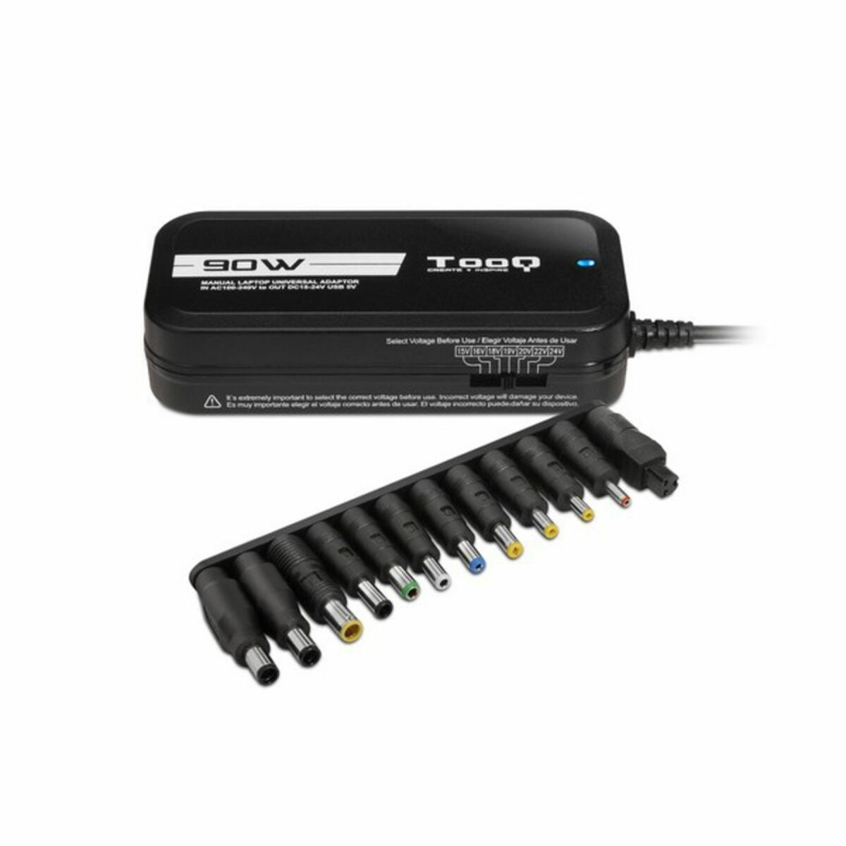 Cargador para Portátil TooQ TQLC-90BS02M 90W Negro 90 W