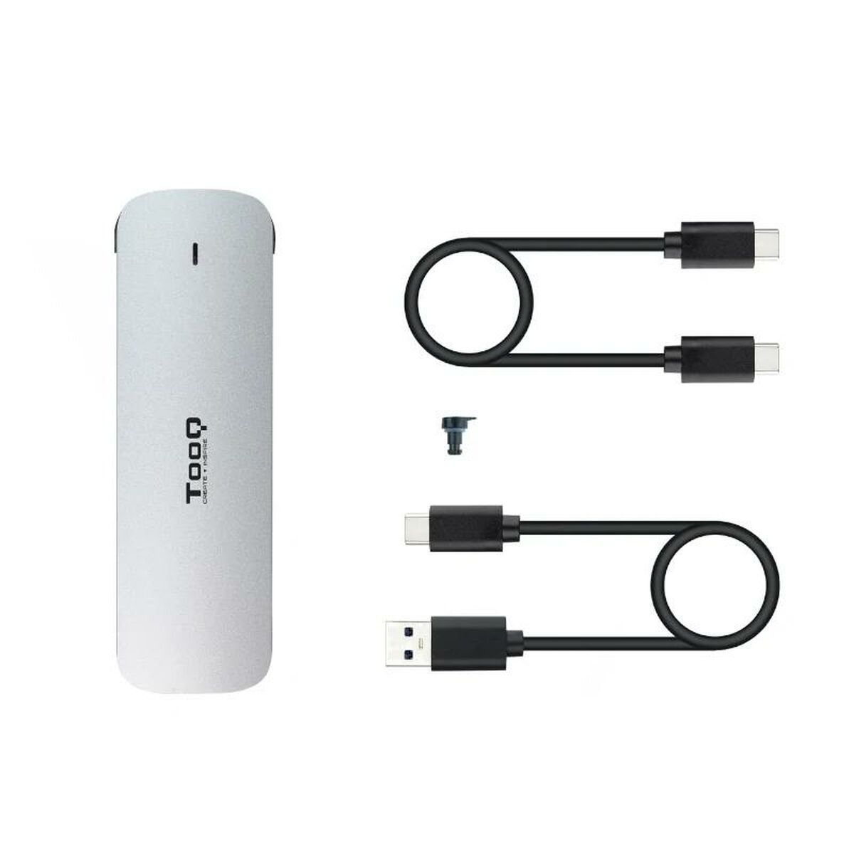 Caja Externa TooQ TQE-2202S Plateado Acero