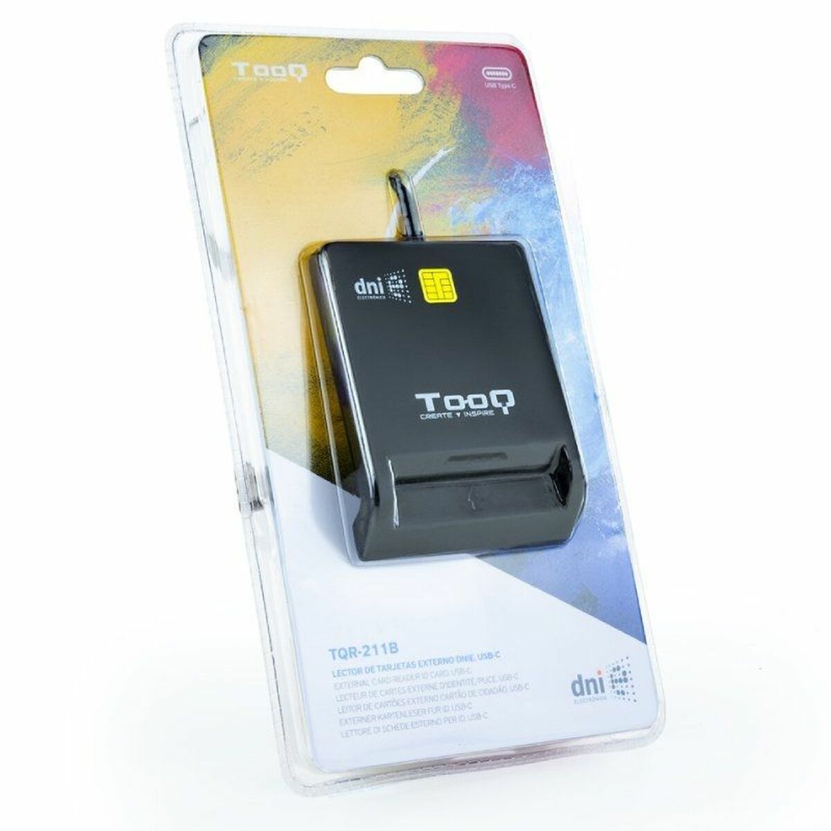 Lector de Tarjetas Inteligentes TooQ TQR-211B Negro